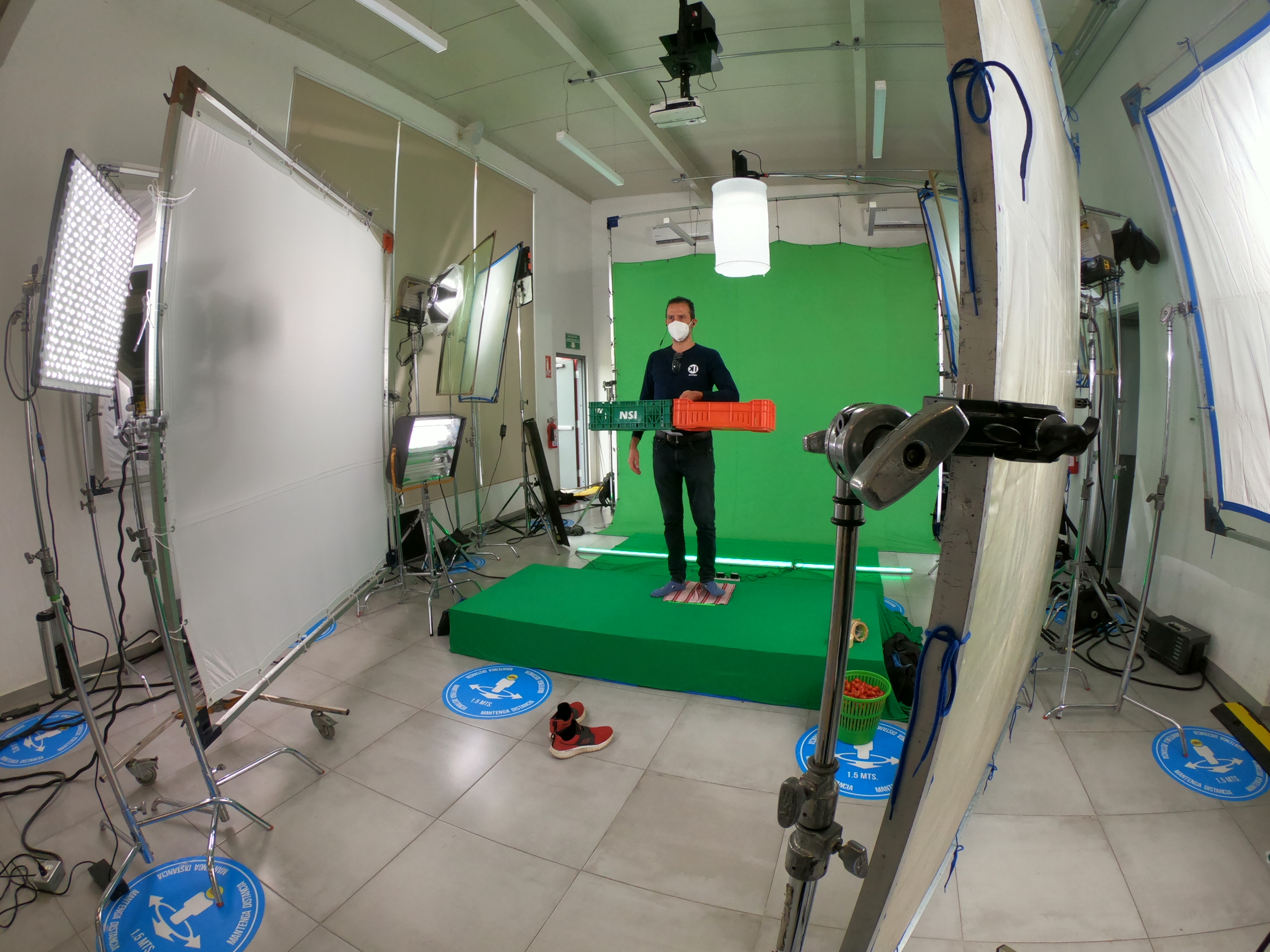 Behind the camera